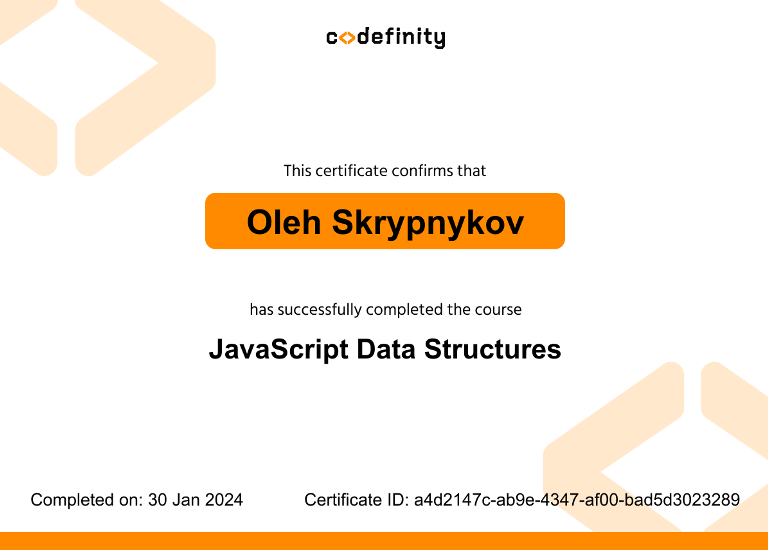codefinity certificate